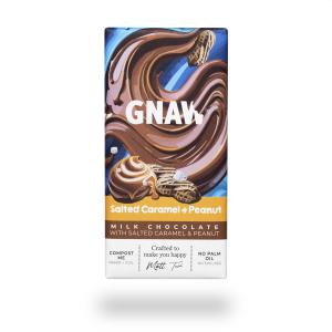 GNAW Salted Caramel & Peanut Bar 80g