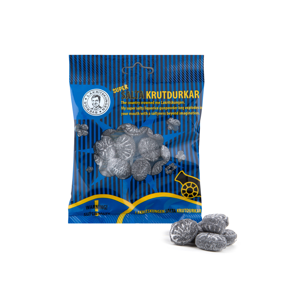 Lakritskungen Salta Krutdurkar, 100g