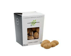 Liquorice Almonds, 150 gram 