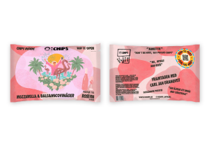 ÖCHIPS Rosé vin - Mozzarella, Balsamico 100g