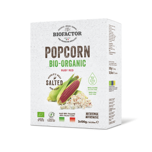 Biofactor Organic Red Microwave Popcorn,, (ekologisk IT-BIO-005) 3x100