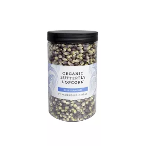 Organic butterfly popcorn blue, 350 gr