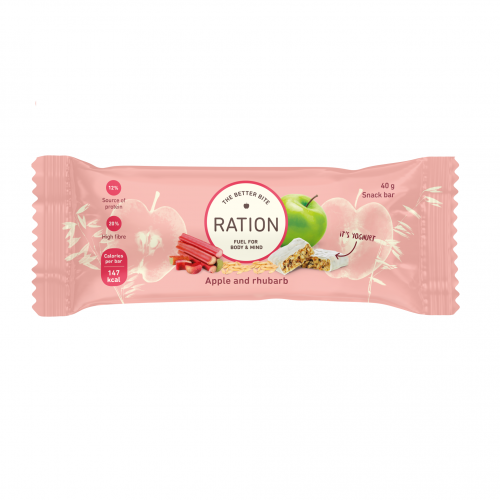 Ration Bar Apple & Rhubarb, 40 g