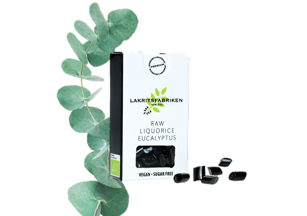 Organic Raw Liquorice Eucalyptus (ekologisk IT-BIO-006), 25 g