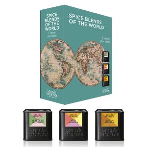 Presentask Spice Blends of the World: Herbes de Provence/Rose Harissa/Garam Masala, DK-ÖKO-100