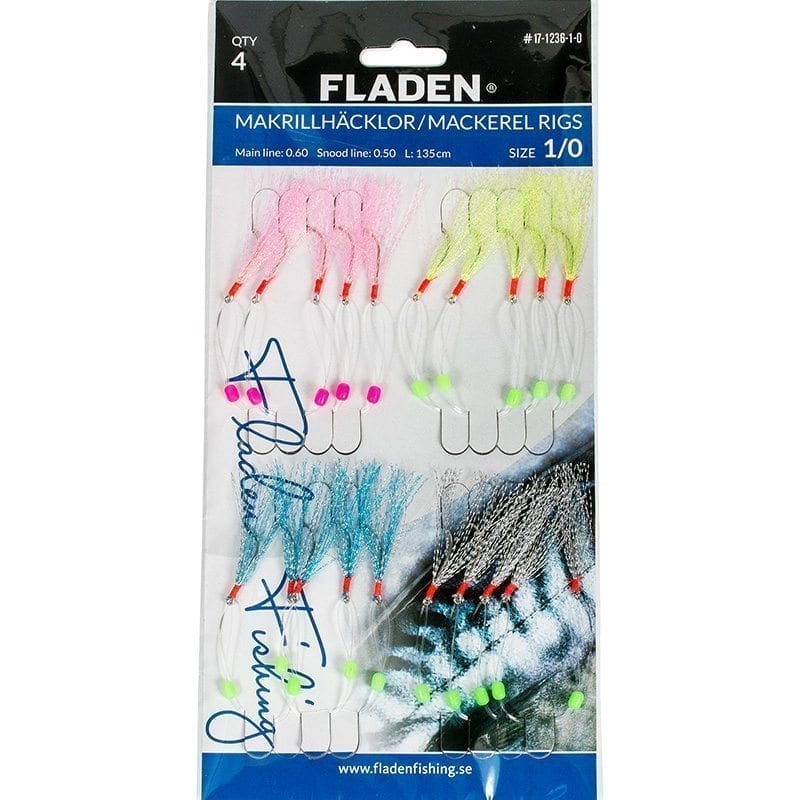 Fjäderhäckla - Sabiki rig-set 4-pack