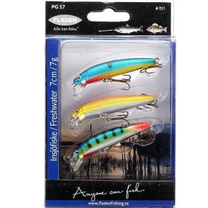 Wobblers för Abborre-Ädelfisk 7g. 3-pack