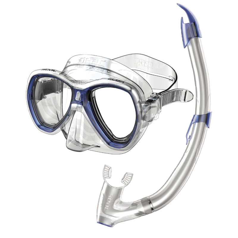 Snorkelset Vuxen - (med ventilsnorkel - SEAC)