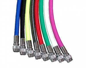 Torrdräktsslang i FÄRG - Miflex - 75 cm (med INT-koppling)