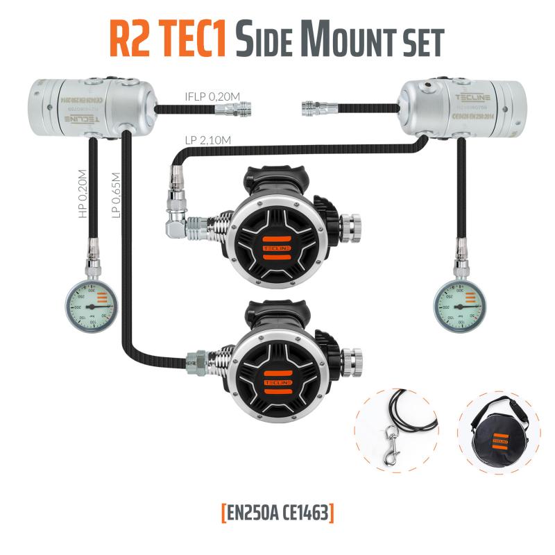 Sidemount set - Tecline R 2 Tec