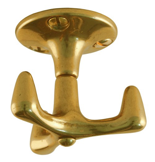 Brass - Ornate Swivel Wall Hook