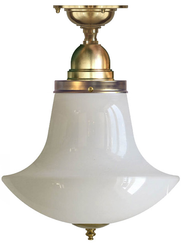 Ceiling Lamp Bystrom 100 Pipe Pendant Brass Anchor Shade