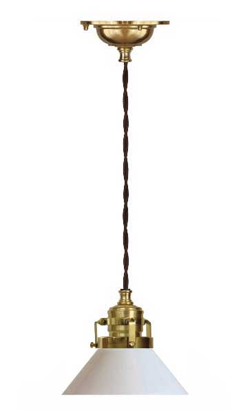 Taklampa Skomakarsladd liten vit skärm Taklampa Skomakarsladd liten vit skärm
