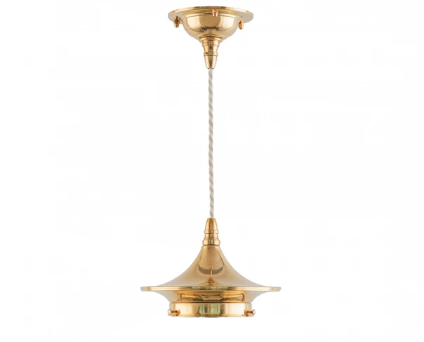 Dahlberg Cord 100 (Brass/White Textile Cord) - Incl. Ceiling Mount