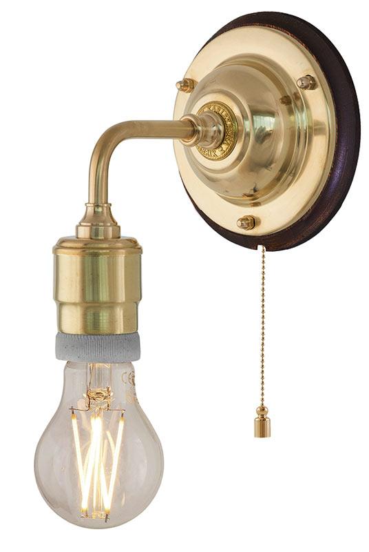 Vegglampe - Nylander messing - arvestykke - gammeldags dekor - klassisk stil - retro - sekelskifte