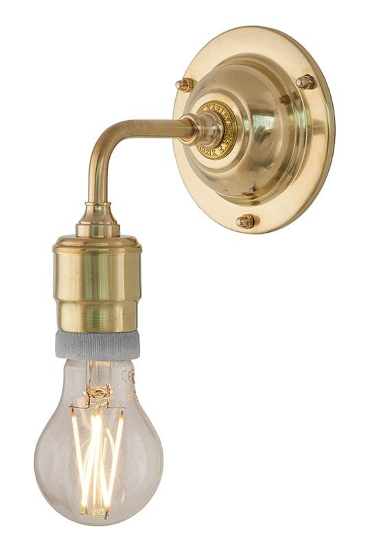 Vegglampe - Nylander messing - arvestykke - gammeldags dekor - klassisk stil - retro - sekelskifte