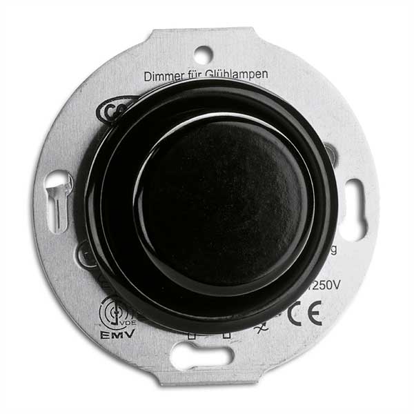 Switch insert - Dimmer round bakelite