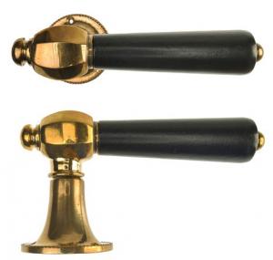 Door Handle - Låsbolaget 437 brass - old style - classic interior - old fashioned style - retro