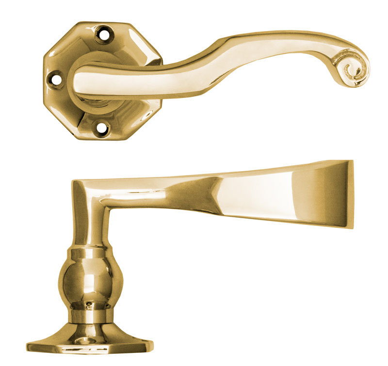 Door handle - Albert Karlsson 1210 - Brass