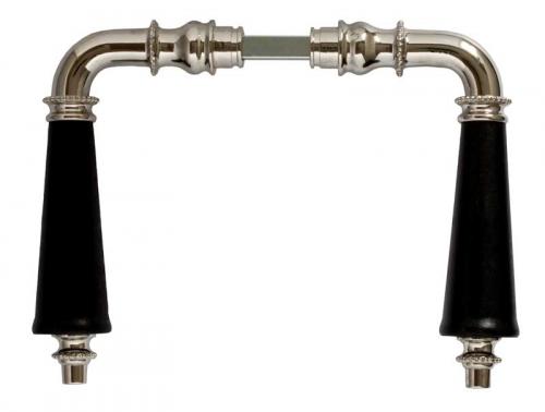 Triple pearl stripes 954 nickel/black wood - without rosette