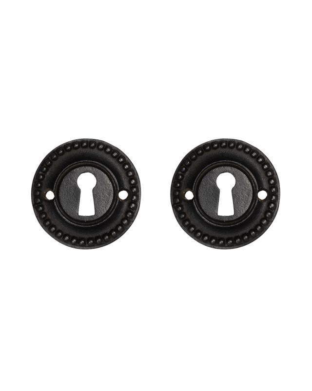 Keyhole Escutcheon - Ornamental Cast Iron 59 mm