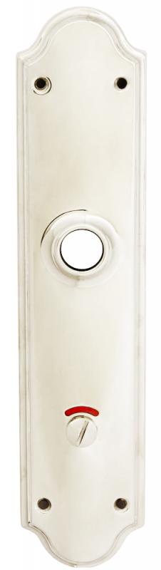 Back plate WC - Rounded nickel
