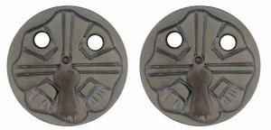 Nyckelskylt - Nationalromantik 57 mm antik - sekelskiftesstil - gammaldags inredning - retro - gammal stil - klassisk inredning