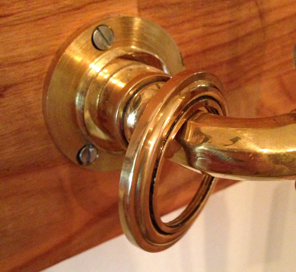 Pull handle - Oscar II brass - old style - vintage interior - old fashioned style - classic style