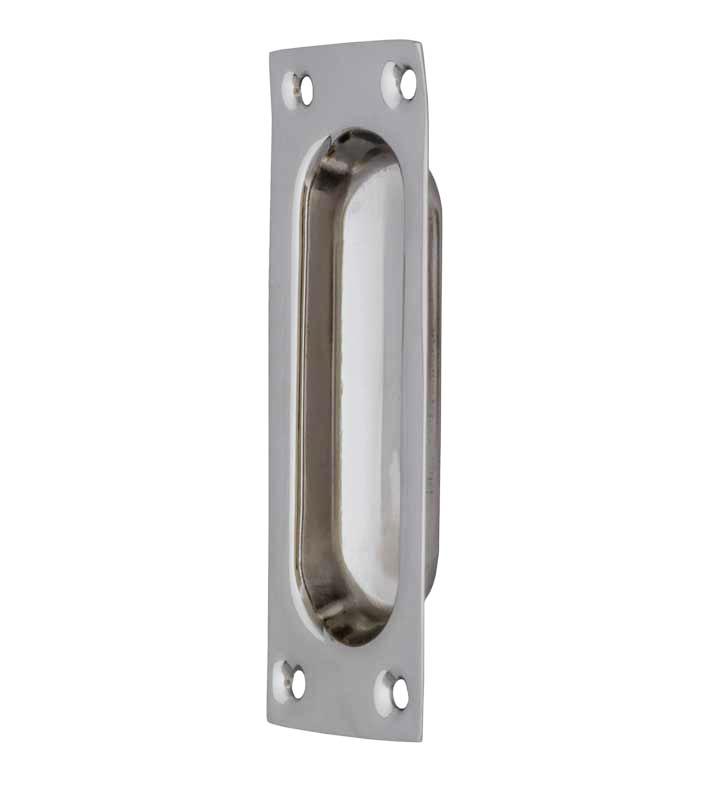 Sliding door handle - Nickel 95x34 mm