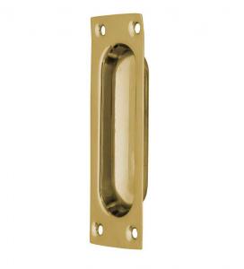 Sliding door handle - Brass 95x34 mm