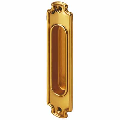 Sliding door handle - Linnéstaden brass 160x37 mm