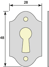 Nyckelskylt garderob- & klosettdörr - Låsbolaget - sekelskifte - gammaldags inredning - retro - klassisk stil