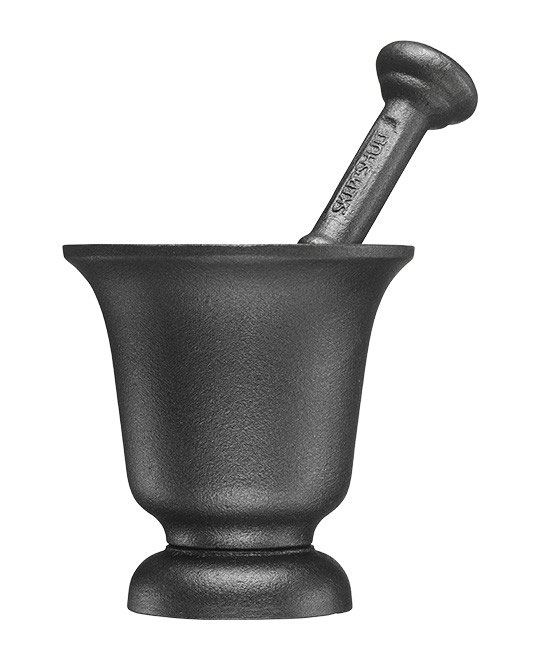 Mortel Skeppshult - Gjutjärn 11,5cm - sekelskiftesstil - gammaldags inredning - klassisk stil - retro