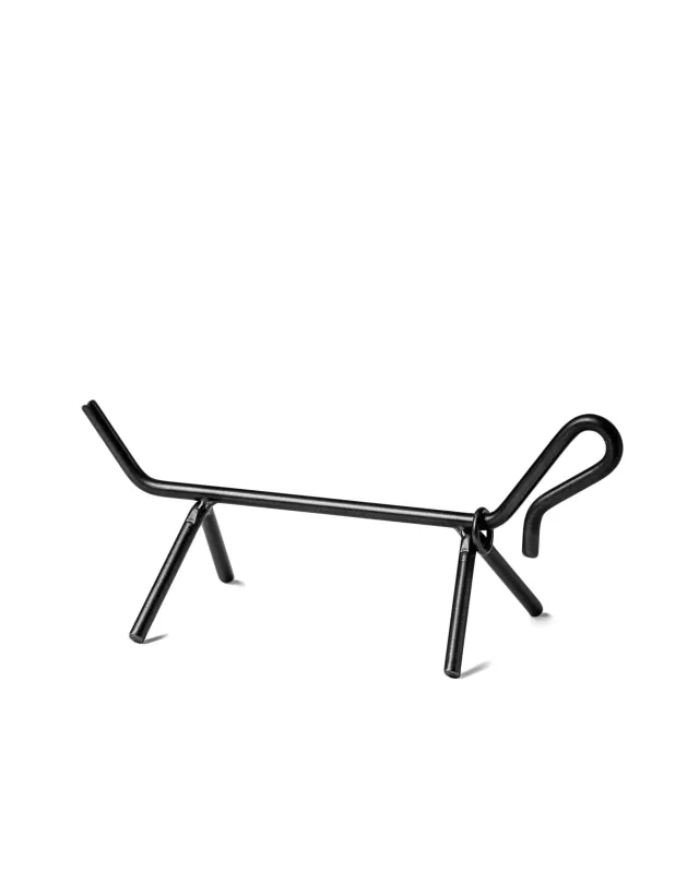 Fire Dog Wrought Iron - Round Bar 41 cm