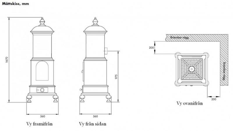 Cast Iron Stove - Royal Viking - old style - vintage interior - old fashioned - classic style
