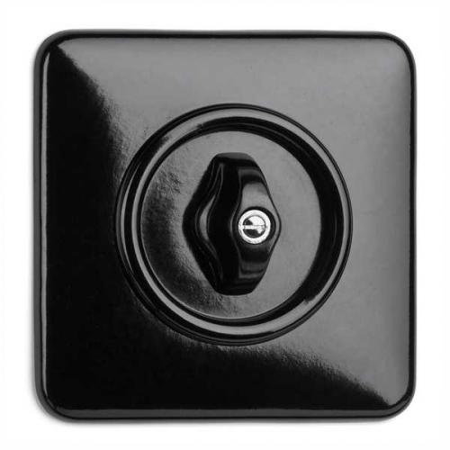 Switch square bakelite - Rotary switch multi-circuit - old style - vintage style - retro - classic interior