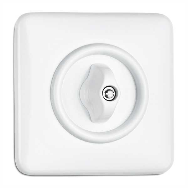 Square Duroplast light switch - Rotary Two-Way Light Switch