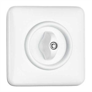Square Duroplast light switch - Rotary Two-Way Light Switch