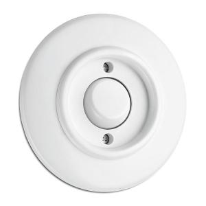Switch round duroplast - Signal button without symbol - old style - vintage style - retro - classic interior