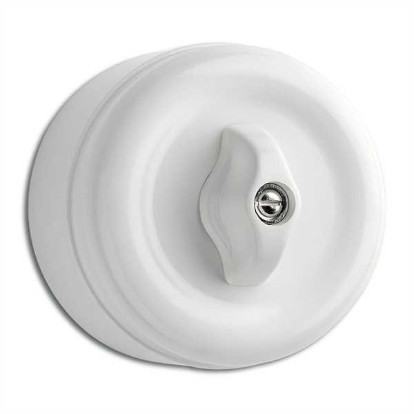 Surface mounted rotary switch alternation duroplast - old fashioned style - vintage style - classic interior - retro