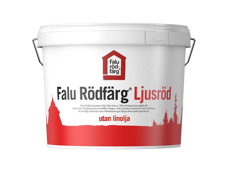 Falu Rödfärg - Original Ljusröd utan linolja 10 L