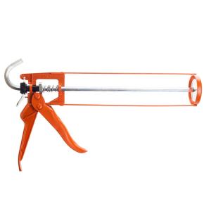 Skelettpistole / Kartuschenpistole orange Metall – Für Klebekartuschen