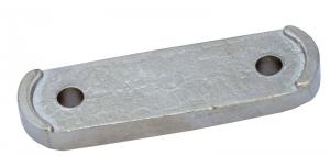 Forhøyningsplate 5 mm nikkel - Til luftebeslag - arvestykke - gammeldags dekor - klassisk stil - retro - sekelskifte
