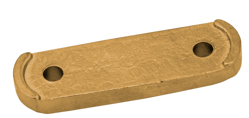 Forhøyningsplate 5 mm messing - Til luftebeslag - arvestykke - gammeldags dekor - klassisk stil - retro - sekelskifte