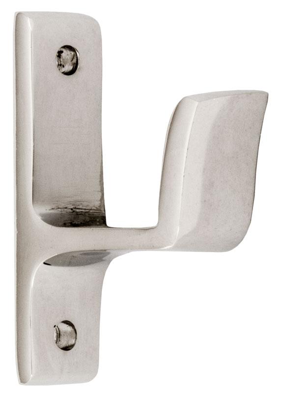 Double hook for old-fashioned window knob and espanjolettes - Nickel 28 mm - extra wide