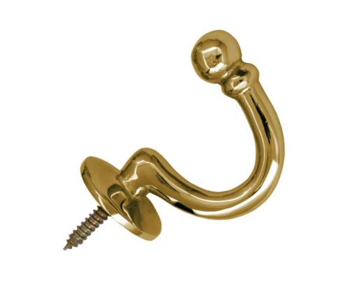 Hook - Single hook brass