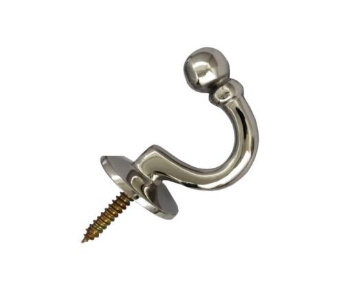 Hook - Single hook nickel