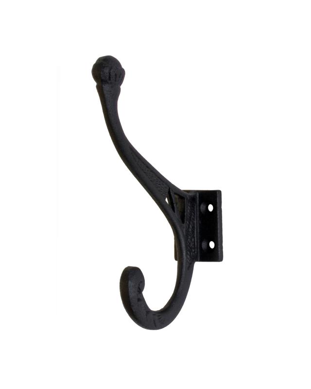 Coat hook - Hat hook black cast iron