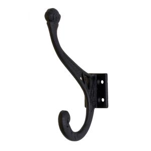 Coat hook - Hat hook black cast iron