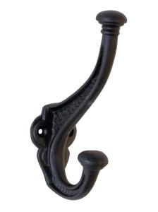 Coat hook - Hat hook black cast iron II